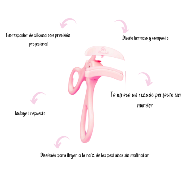 Encrespador de pestañas profesional de precisión Bloomshell - Image 3