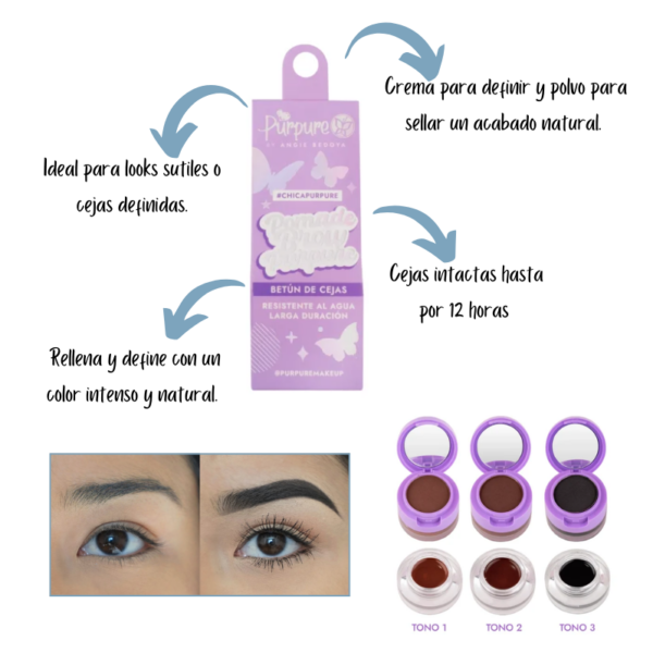 Set para cejas brow pro Purpure - Image 2