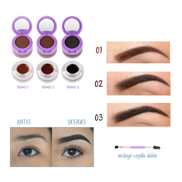 Set para cejas brow pro Purpure - Image 3