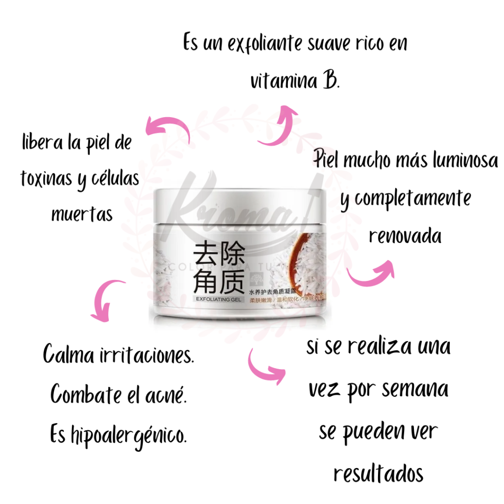 Exfoliante de arroz aclarante Bioaqua Kroma Space