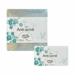 Jabón facial antiacné en barra con acido salicílico