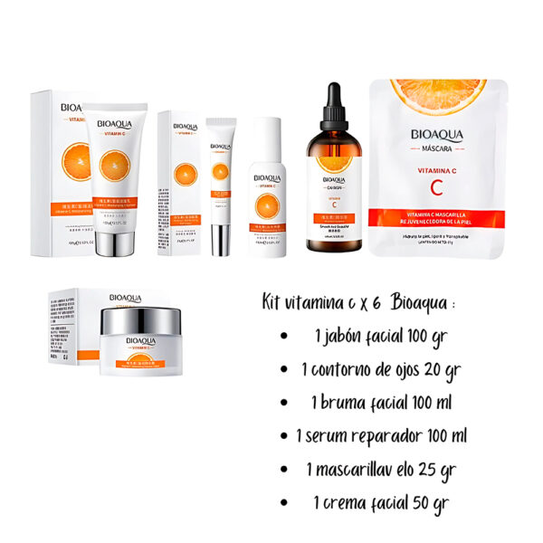 Kit vitamina C antimanchas antienvejecimiento x6 - Image 2