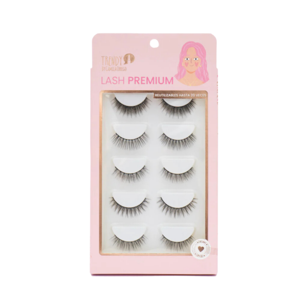 Set x5 Pestañas Postizas Trendy