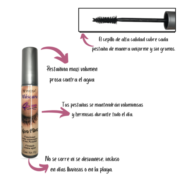 Pestañina Prosa microfibras extensiones waterproof - Image 2