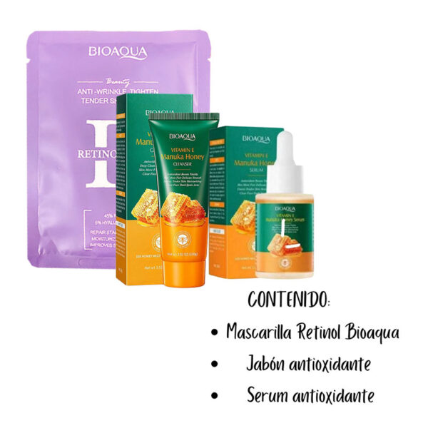 Kit antiacné Bioaqua Miel y vitamina E - Image 2