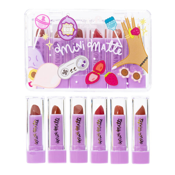 kit x6 mini labiales mate Trendy