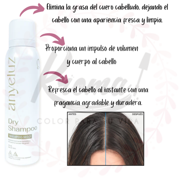 Shampoo Seco Perfume Cabello Anyeluz - Image 2