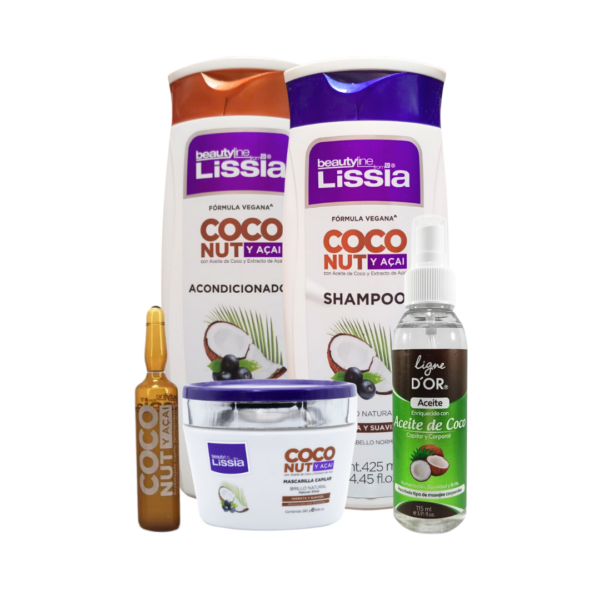 Kit aceite de coco cabello reparador