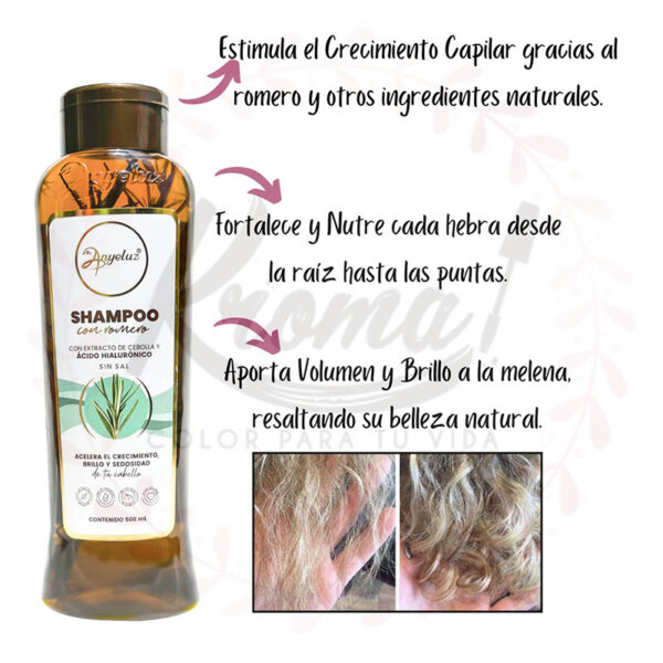 Shampoo Romero Anyeluz Crecepelo - Image 2