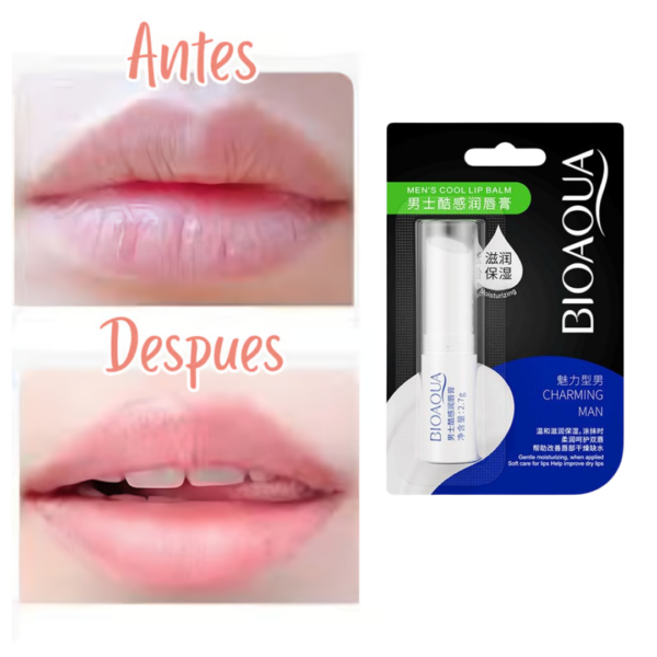 Bálsamo reparador de Labios Bioaqua para Hombres - Image 3