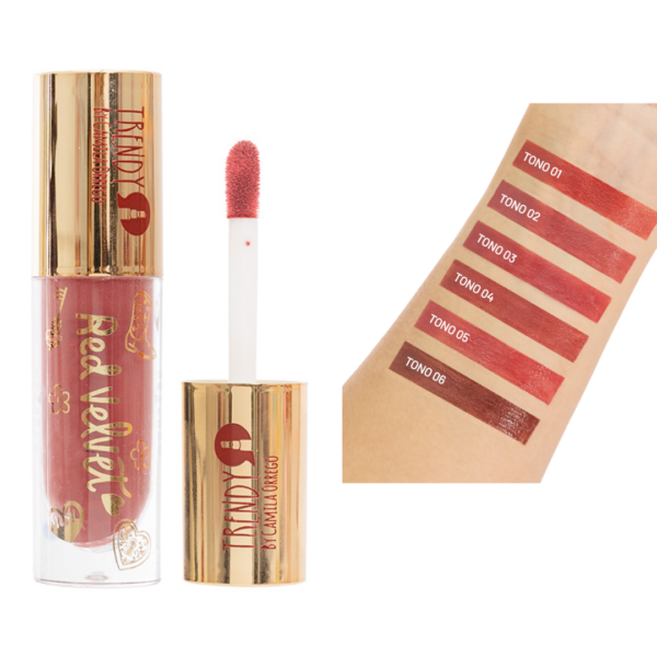 Labial Red Velvet Trendy - Image 2