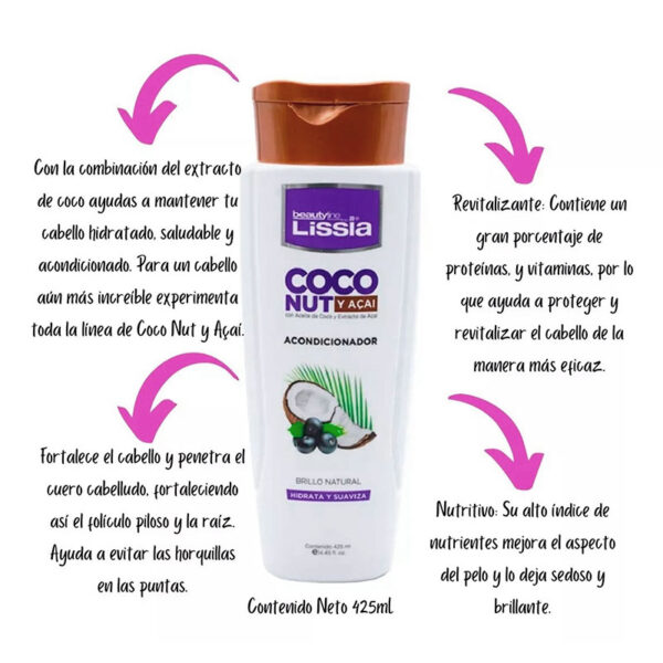 Acondicionador Cabello Reseco Coco 425 ml - Image 2