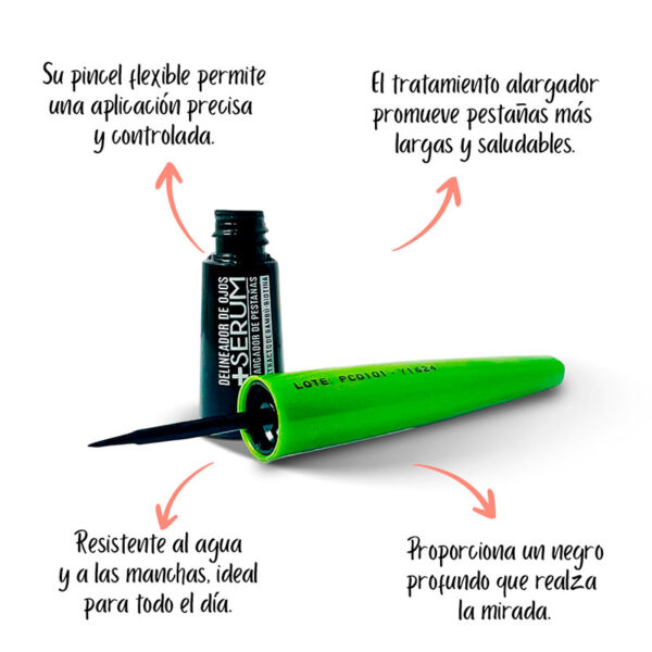 Delineador Pincel Ojos Raquel Negro - Image 2