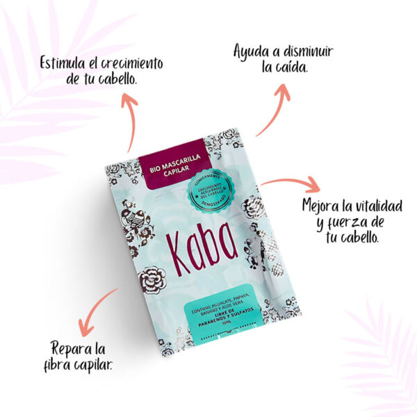 Biomascarilla Capilar Reparadora KABA sachet - Image 2