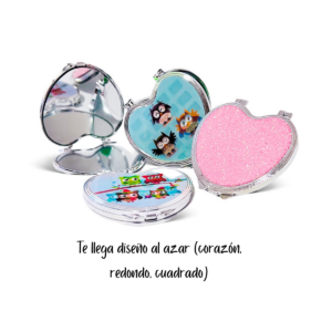 Espejo corazón doble