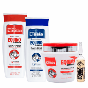 Kit Capilar Anticaída Equino 850ml grande Lissia