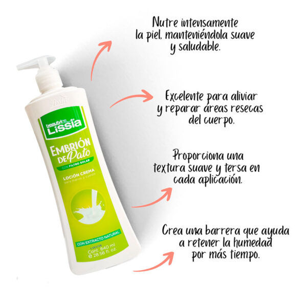 Crema Corporal Humectante Pato Lissia 840 ml - Image 2