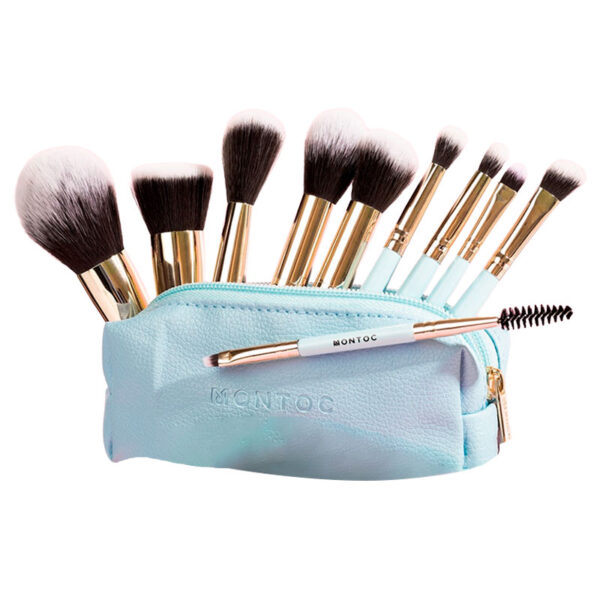 Kit Brochas viajero Baby Blue Montoc