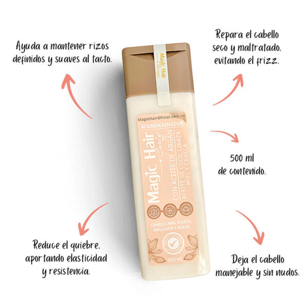 Acondicionador  Magic Hair para rizos con Canela 500 ml - Image 2