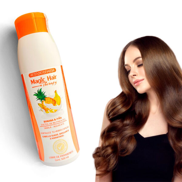 Acondicionador Banano y piña todo tipo de cabello 500 ml magic hair - Image 3