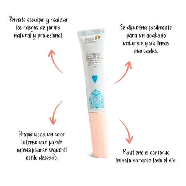 Contorno en crema con aplicador Queen Trendy - Image 4