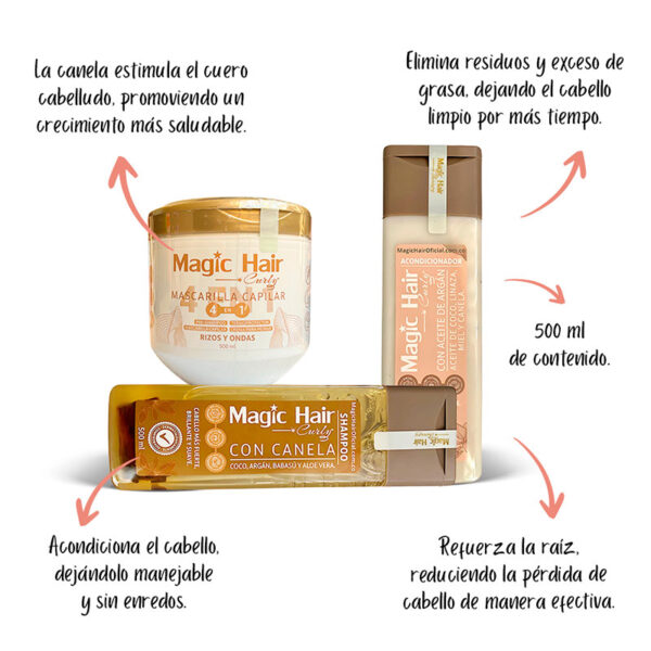 Kit Capilar Rizos Definidos Canela Magic Hair - Image 2