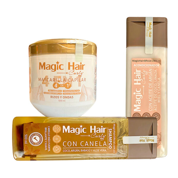 Kit Capilar Rizos Definidos Canela Magic Hair