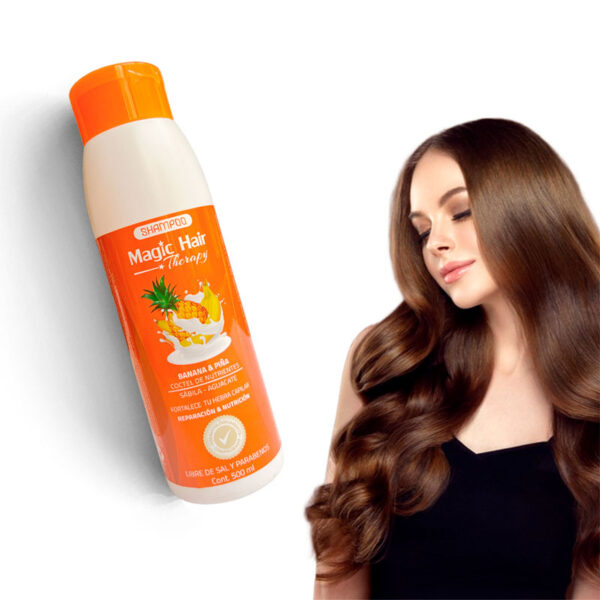 Shampoo Banano y piña todo tipo de cabello magic hair - Image 3