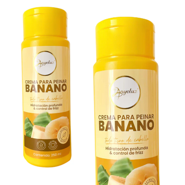 Crema para peinar Hidratante Reparador Extracto Banano Anyeluz