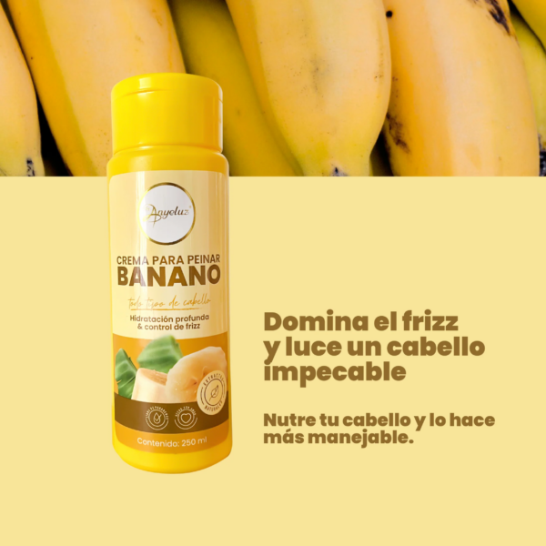 Crema para peinar Hidratante Reparador Extracto Banano Anyeluz - Image 3