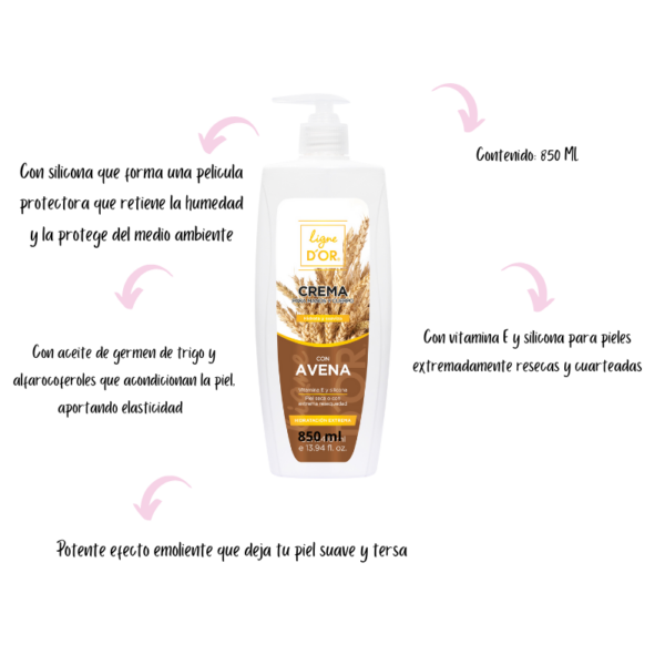 Crema para pieles extremadamente resecas Avena 850ml - Image 2
