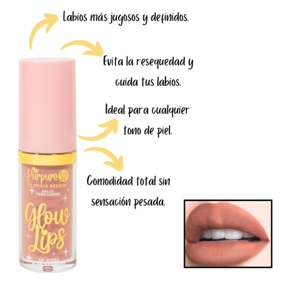Gloss glow lips Purpure - Image 3