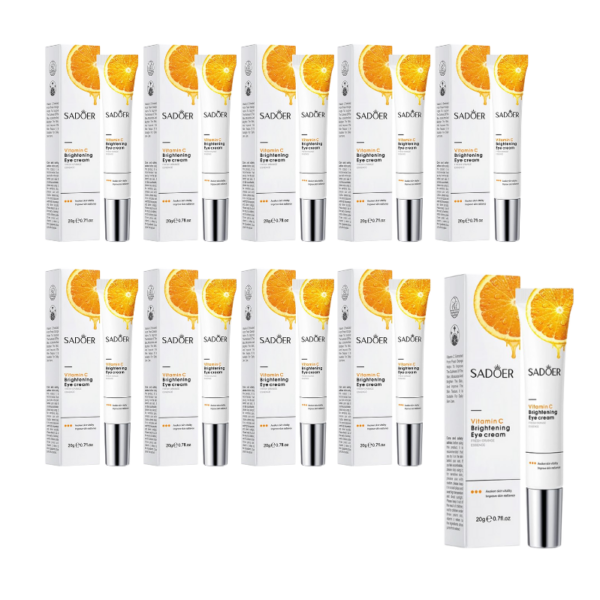Pck 10 Contorno de ojos con vitamina C antimanchas Sadoer