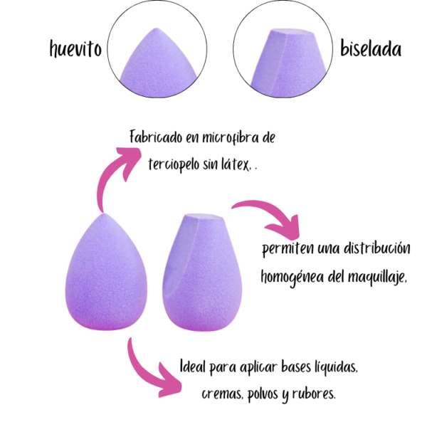 Beauty blender utlra suave terciopelo Bloomshell - Image 2