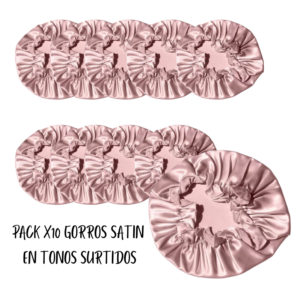 Pack x10 Gorro De satin para dormir