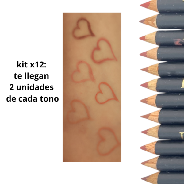Set x12 lapices de labios Pink key - Image 2