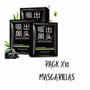 Pack x10 mascarilla black head antiacné