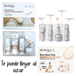Kit mini de cuidado facial viajero Extracto de arroz Bioaqua