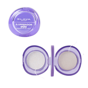 Iluminador duo cromatico polvo y crema Elaya