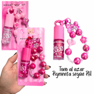 Lip Gloss con aplicador grueso con Llavero