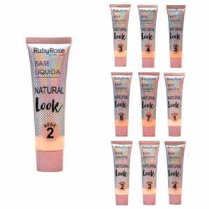 Pack x10 Base Natural Look Rubyrose OFER