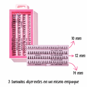 Pestañas postizas Engol 3 en 1 (10,12 y 14 mm)