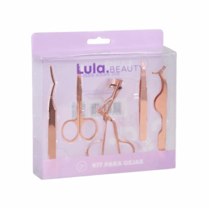 Kit profesional de cejas y pestañas Lula oro rosa