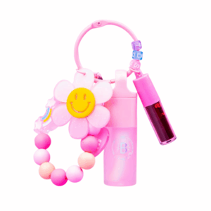 Set llavero duo Mimosa + mini shell tint con florecita