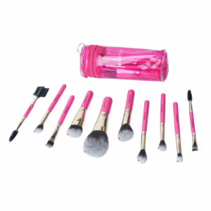 Kit viajero 10 brochas + estuche Montoc Profesional