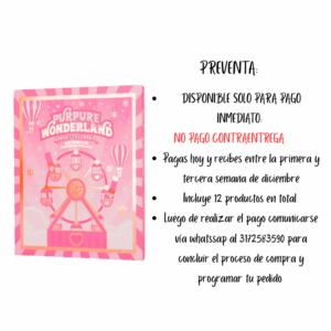 Calendario PURPURE PREVENTA *NO PAGO contraentrega*