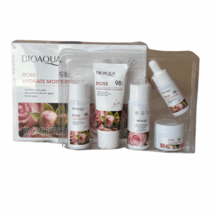 Kit mini de cuidado facial viajero Rosas Bioaqua