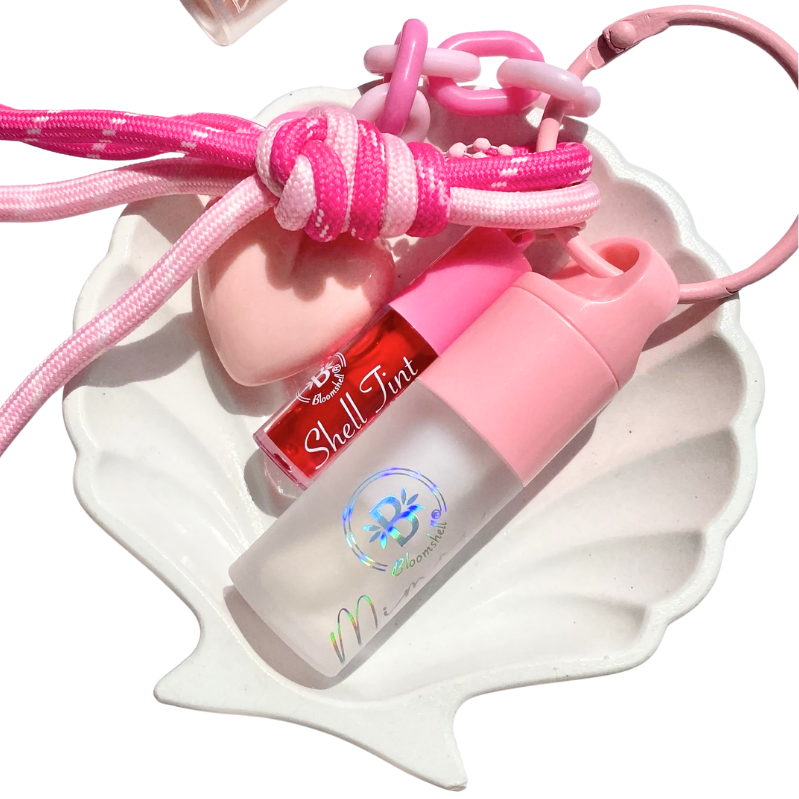 duo mimosa + mini shell tint llavero lacito Bloomshell - Kroma Space