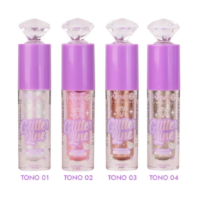 Sombra liquida glitter purpure