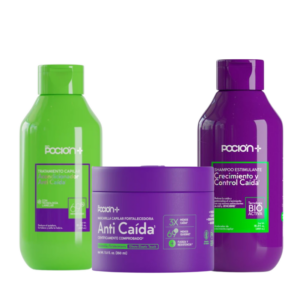 Kit shampoo + acondicionador + mascarilla Pocion